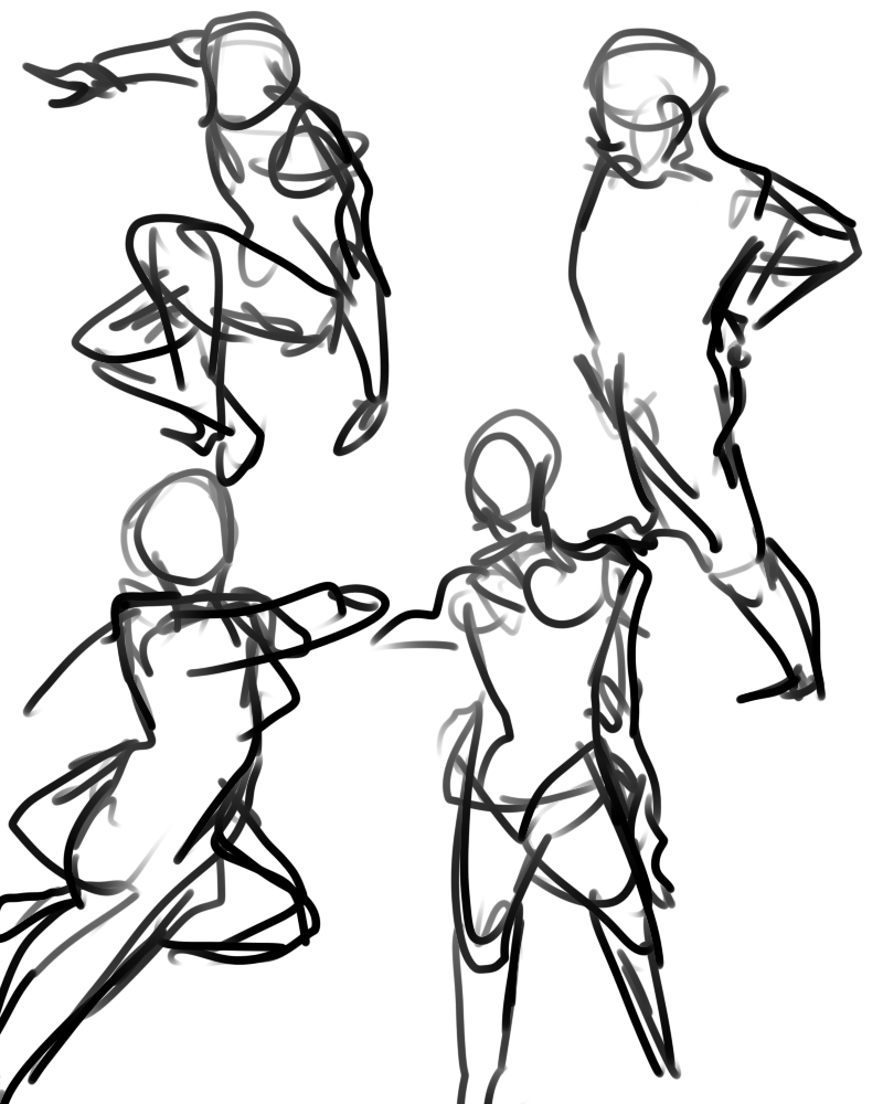 800x1000 30 Second Figure Drawing 2 By Tsunhero