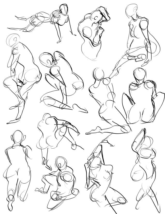 638x825 30 Second Figure Drawing 4 By Tsunhero