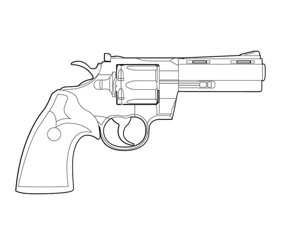 357 Magnum Drawing at GetDrawings | Free download