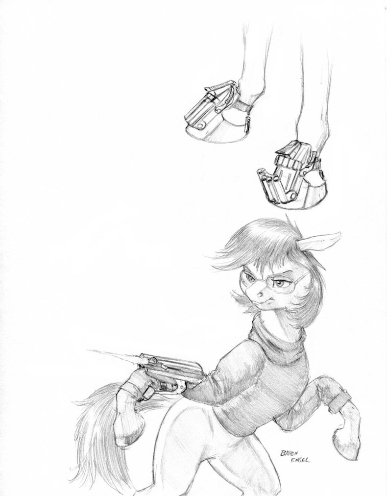 790x1012 Pony Guns 01 By Baron Engel