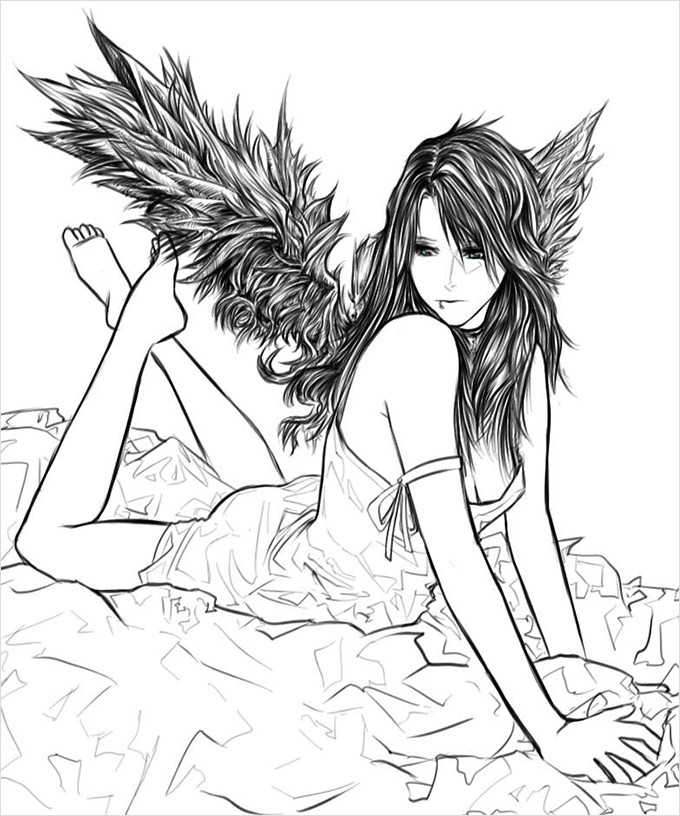 680x816 Angel Drawings