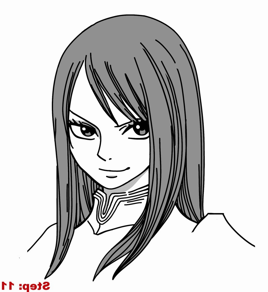 940x1024 Simple Anime Fairy Pencil Drawings How To Draw Erza Scarlet