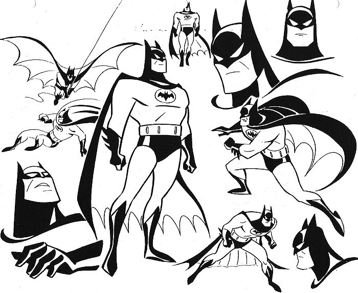 700x573 Concept Anime Character Designs Batman The Animated Series