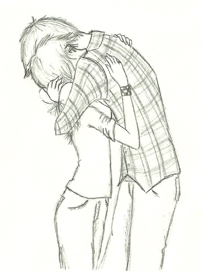 772x1034 Anime Couple Hugging Drawing 3d Sketch Anime Couple