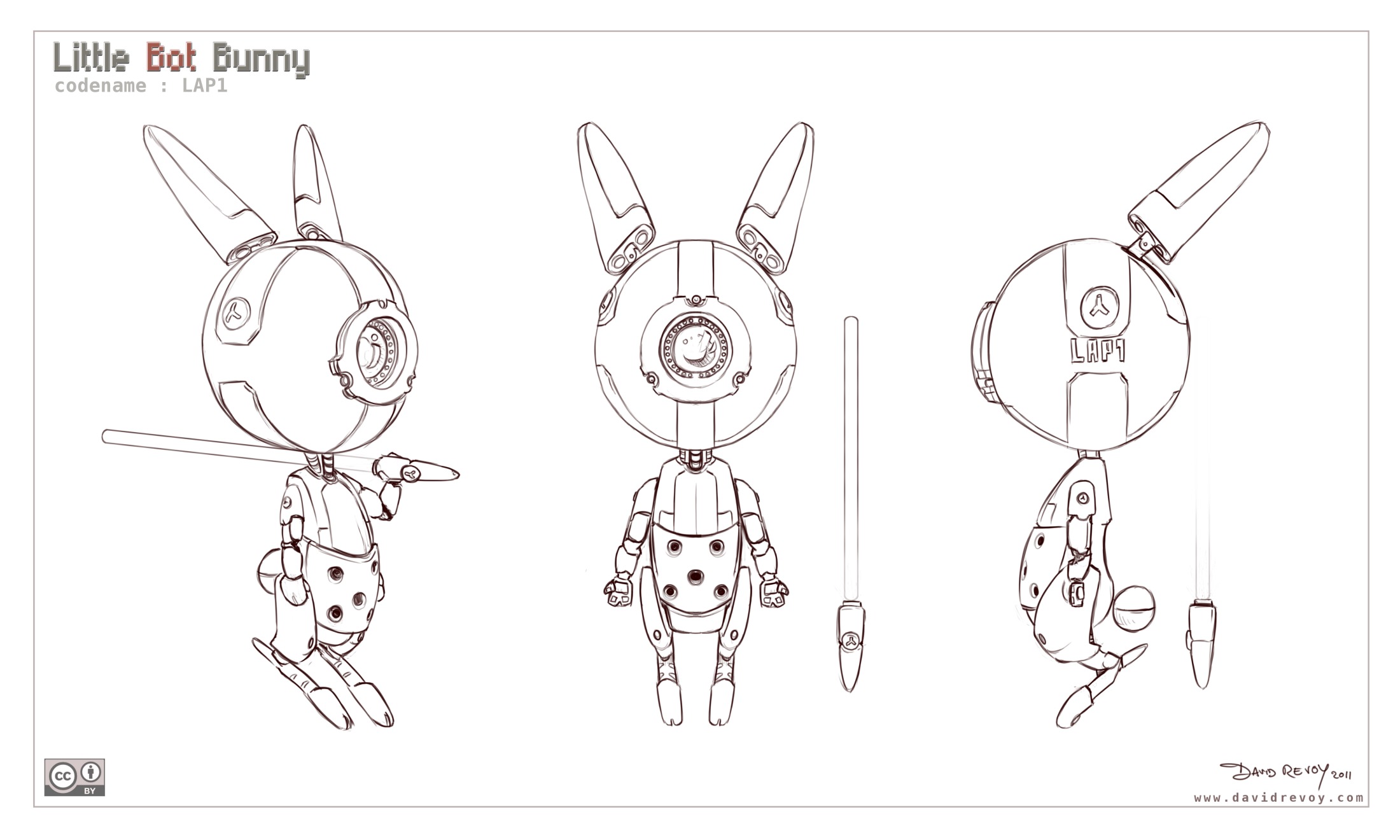 2200x1320 Free 3d Model Sheet Little Bot Bunny