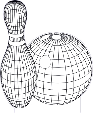 328x397 3d Illusion Bowling Premium Vector Drawing 3d Geometric Designs