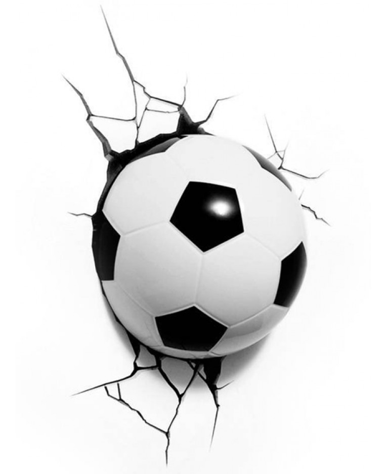 765x937 Football 3d Led Wall Light Light Bedroom