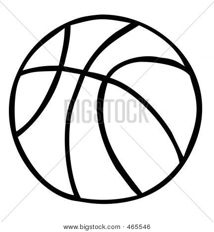 432x470 Basketball Drawing