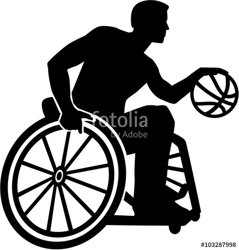 477x500 Wheelchair Basketball Silhouette Stock Image And Royalty Free