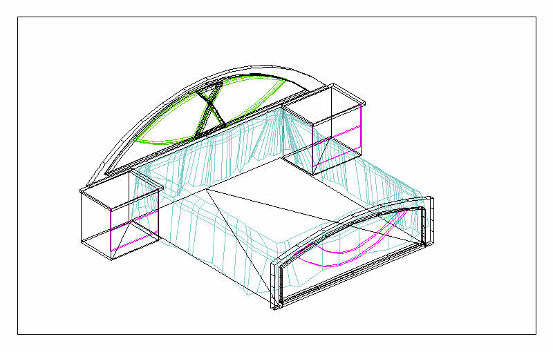 800x510 Features Double Bed Cad 3d Drawings, Autocad Drawing, Autocad Dwg