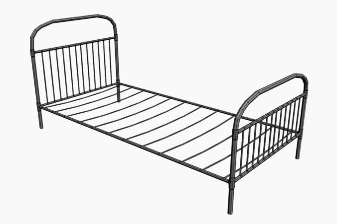 676x451 Old Bed With Mold 3d Model Cgtrader