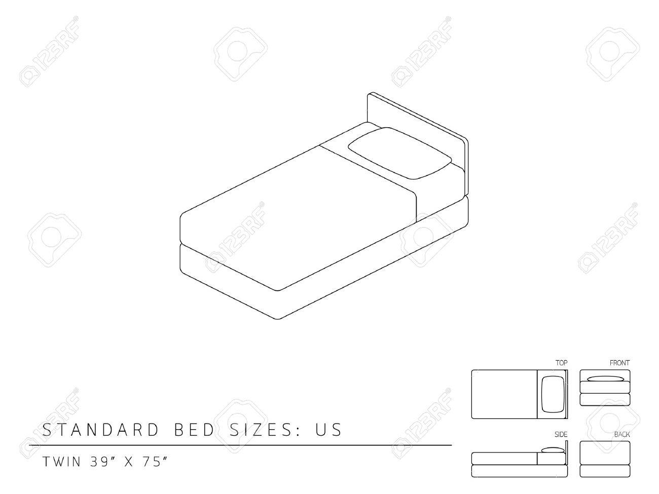 1300x975 Standard Bed Sizes Of Us (United States Of America) Twin Size