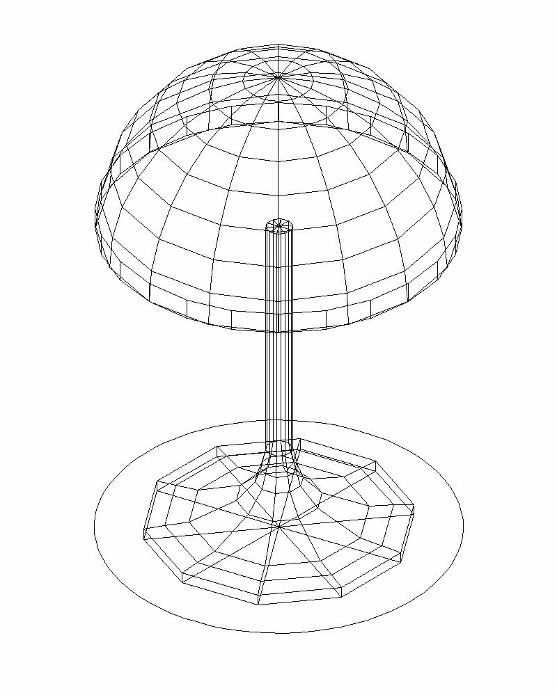 800x999 Elegant Table Lamp Drawing