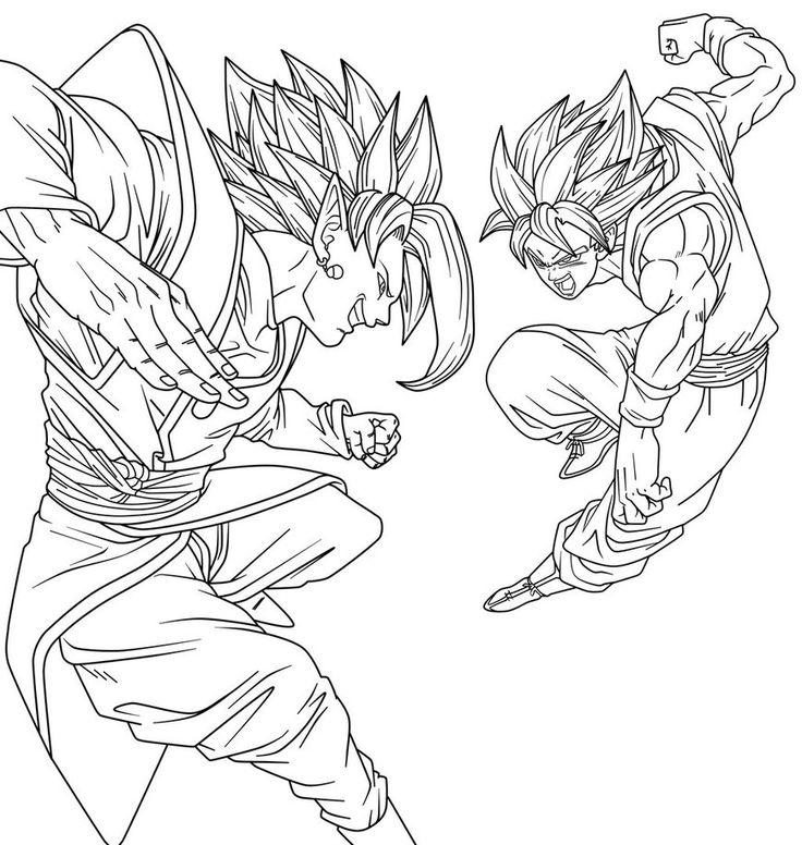 736x776 Goku Vs Zamasu By Saodvd