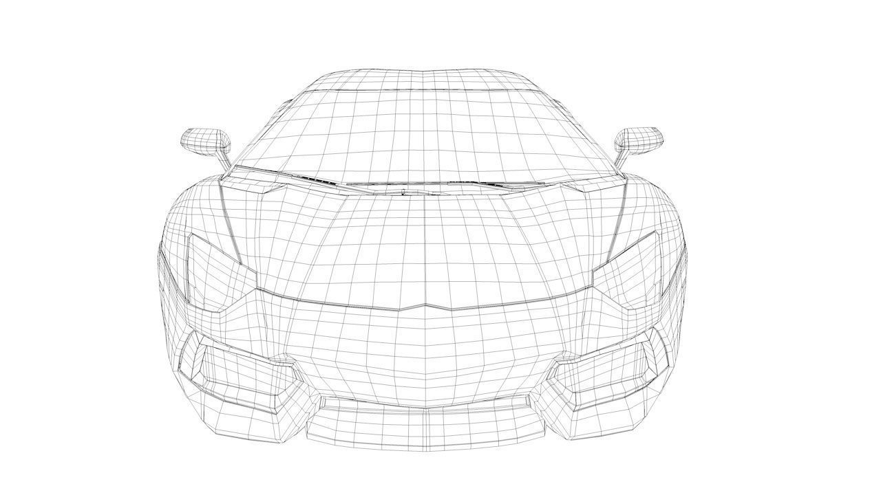 1280x720 Lamborghini Aventador 3d Model Sport Cgtrader