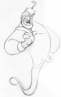 234x373 Genie.jpg Disney Concept Art Character Design