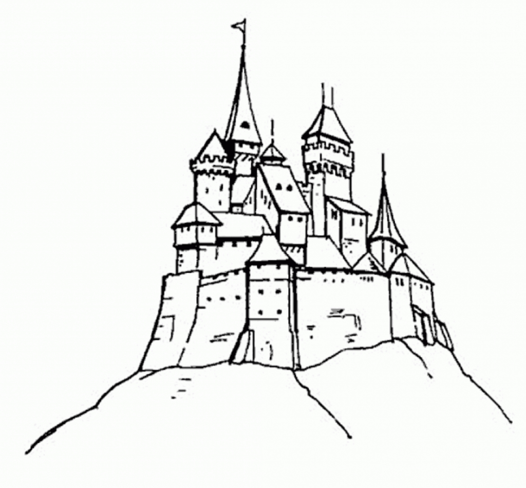 1024x949 Castle Drawing