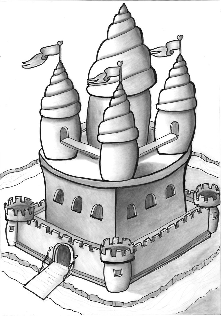 748x1067 3d Cartoon Castle By Cr1ms0nlynx