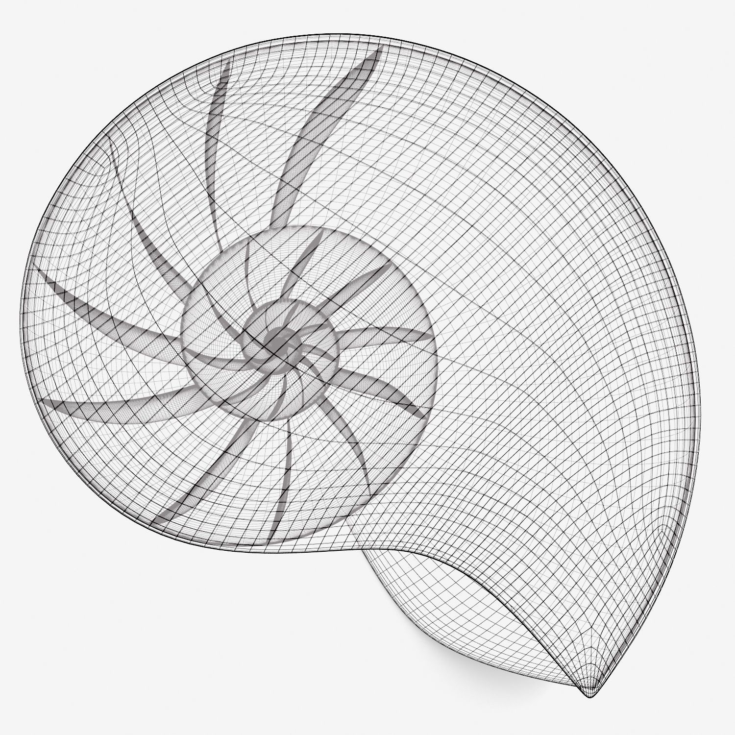 1500x1500 Marc Fish Nautilus Ii Low Coffee Table 3d Model Cgtrader