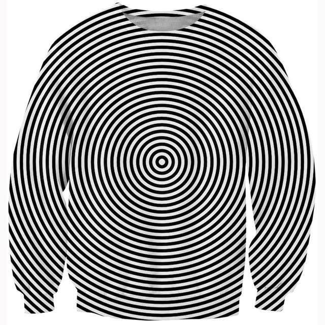 640x640 Psychedelic Hypnosis Circle Crewneck Hoodies 3d Sweatshirt Women