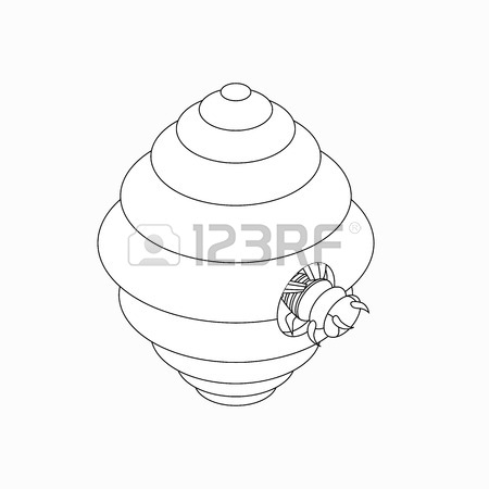 450x450 Bee Sitting Flower Icon In Isometric 3d Style Isolated