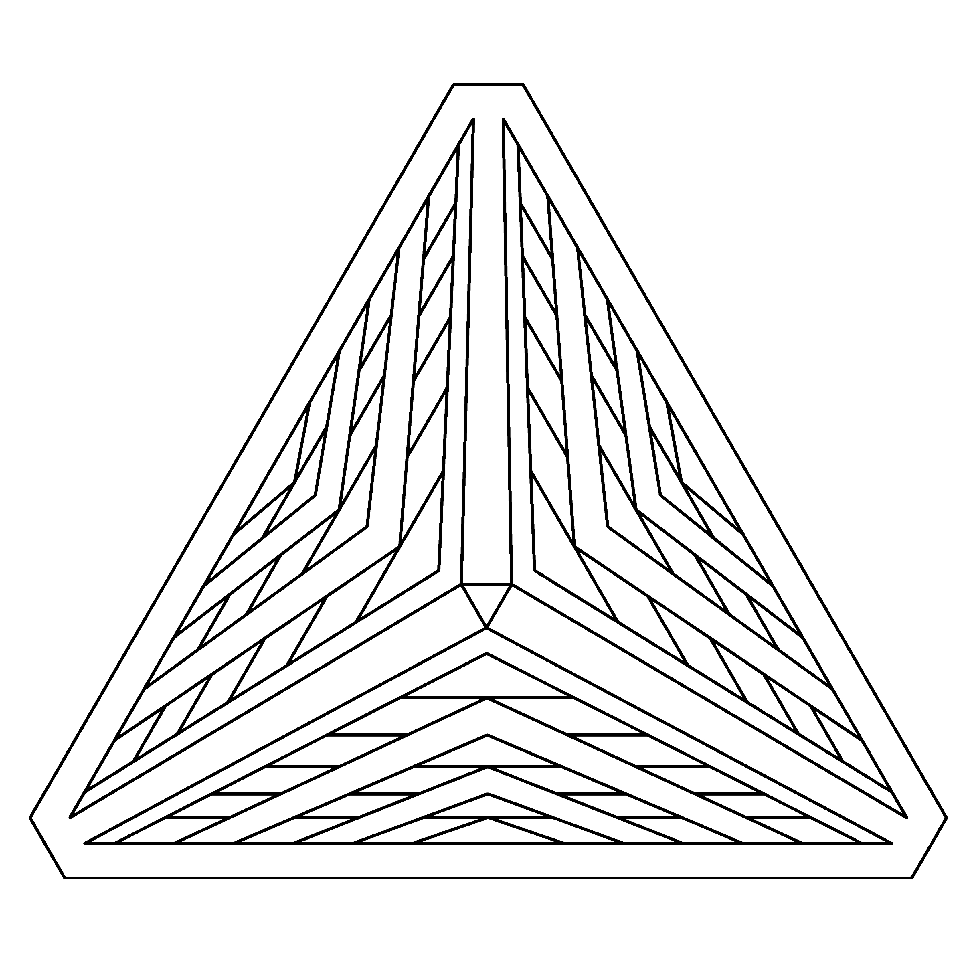 3400x3400 Geometric Coloring Pages To Print 3d Geometric Coloring Pages Cube