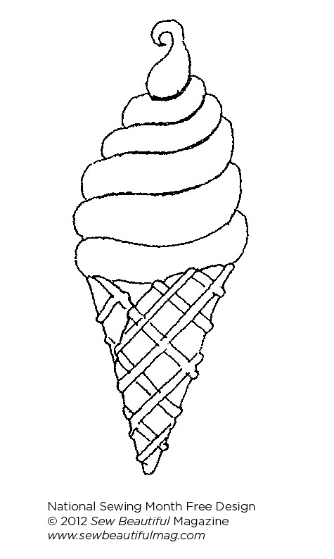 475x794 Sew Beautiful Blog Free Daily Design Ice Cream Cone Design