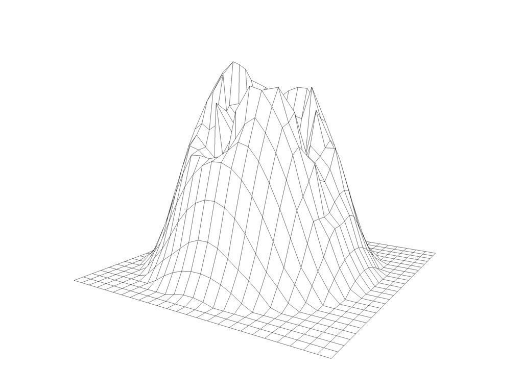 1024x768 3d Model Low Poly Volcano Cgtrader