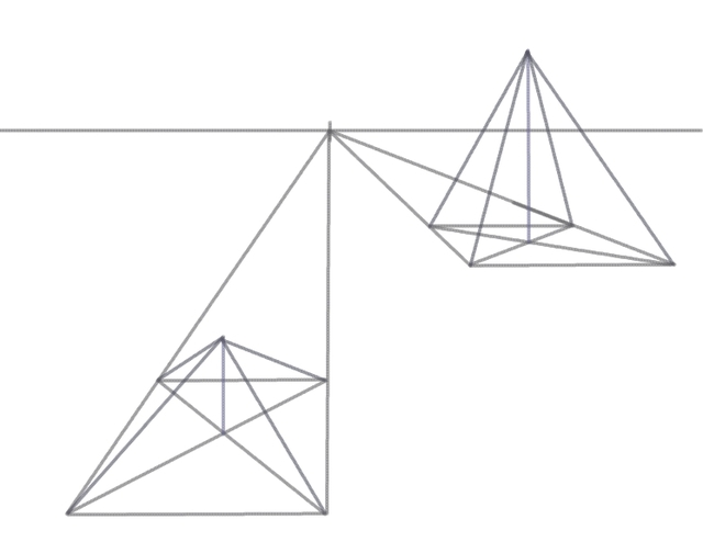 640x504 Draw A 3d Pyramid In Perspective Perspective, 3d And Drawings