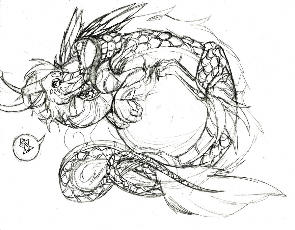 1024x797 How To Draw A 3d Dragon Bubble Gum Wip3d Dragon