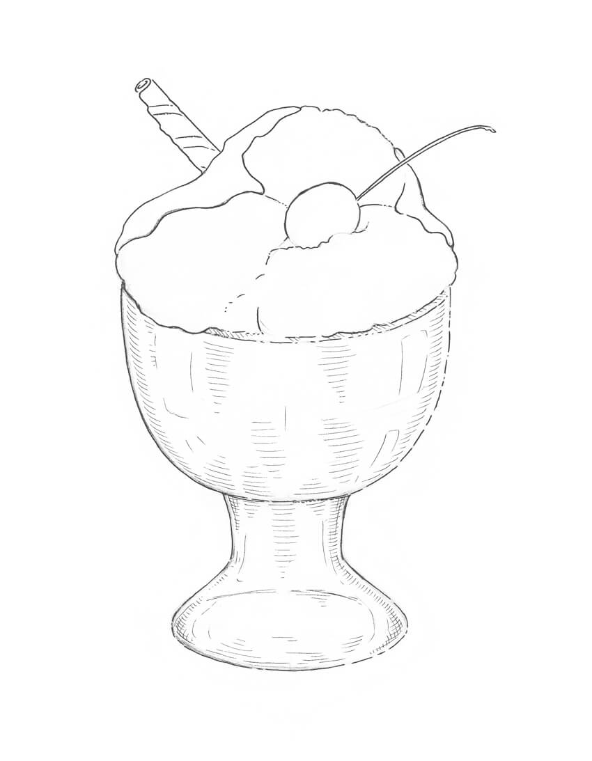 850x1093 How To Draw Ice Cream Step By Step