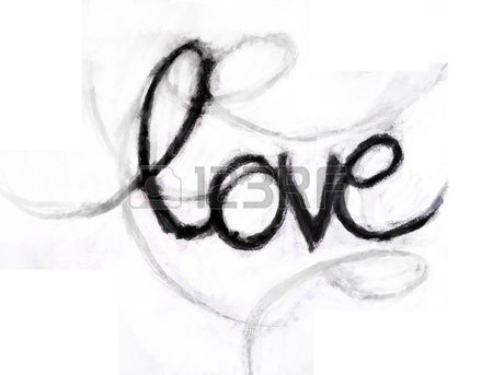 450x343 Love Hand Made, The Word Love In Pink Modeling Clay, 3d Love