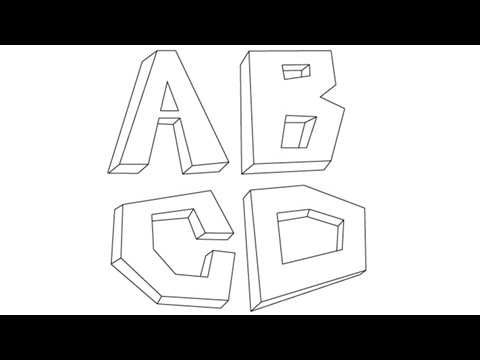 480x360 How To Draw 3d Letters