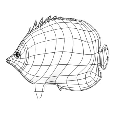 400x400 Fish 3d Model