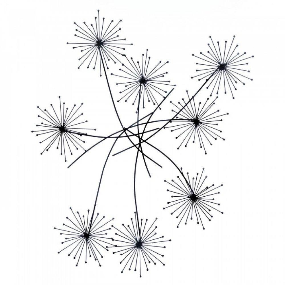 1000x1000 3d Flower Metal Wall Decor I