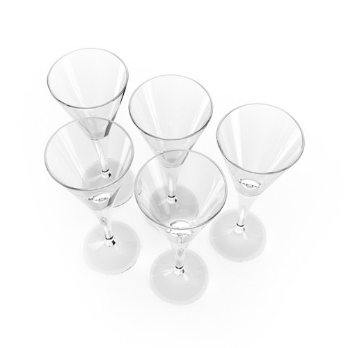 500x500 3d Model Champagne Glasses Cgtrader