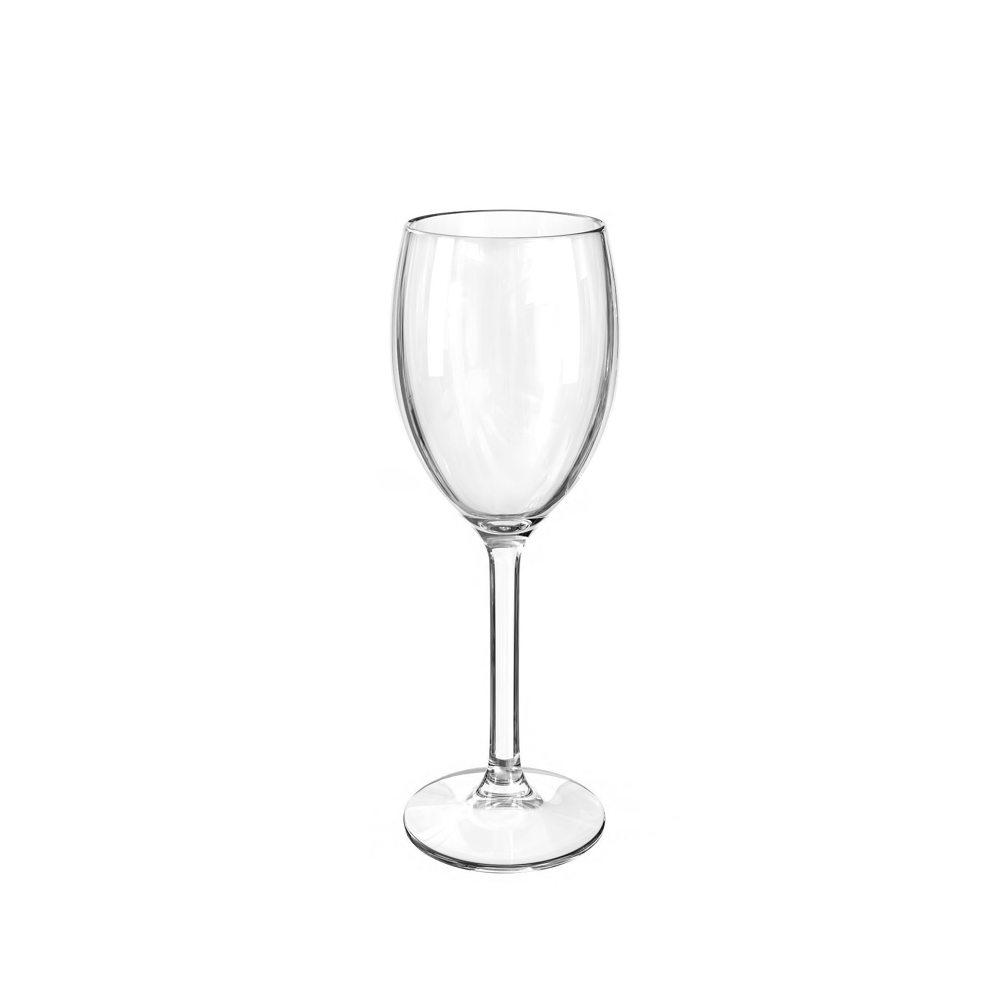 2000x2000 Empty Wine Glass 3d Cgtrader