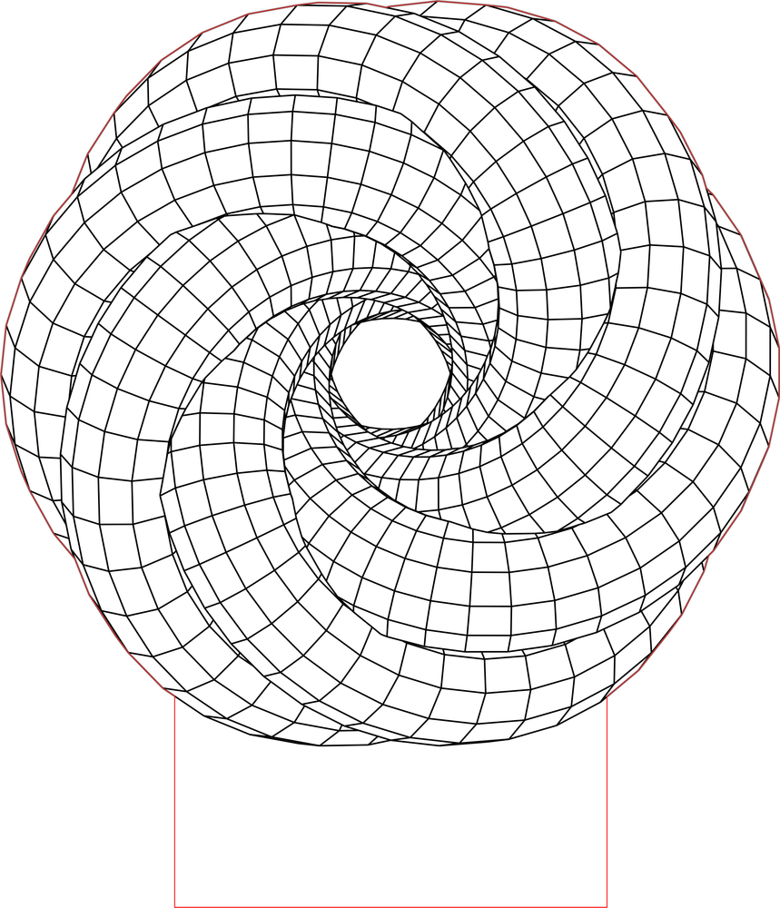 859x1000 Spiral Led 3d Illusion Lamp Vector File 3d Geometric Designs