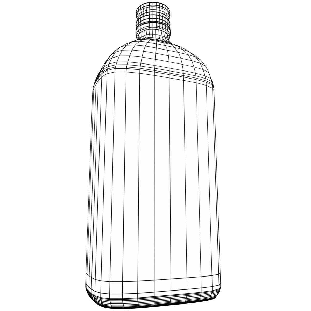 1200x1200 Jagermeister Liqueur Bottle 3d Model Game Ready Cgtrader