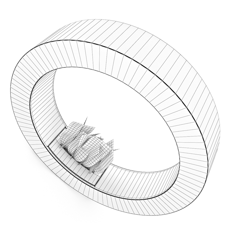 800x800 Round Gas Fireplace