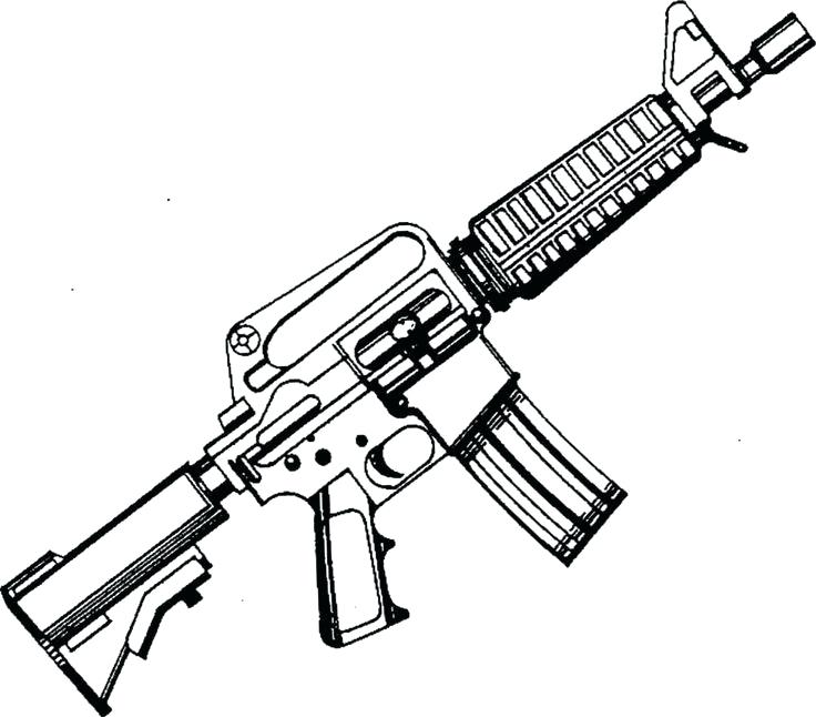736x646 Top Rated Gun Coloring Pages Images Coloring Page Machine Gun