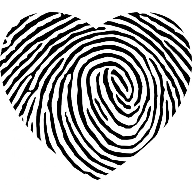 626x626 Fingerprint Heart Shape Icons Free Download