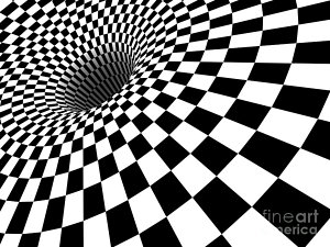 300x225 3d Checkered Black Hole