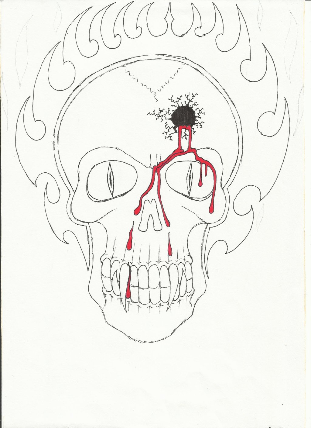 1024x1408 Bullet Hole Drawing How To Draw A Bullet Roadrunnersae