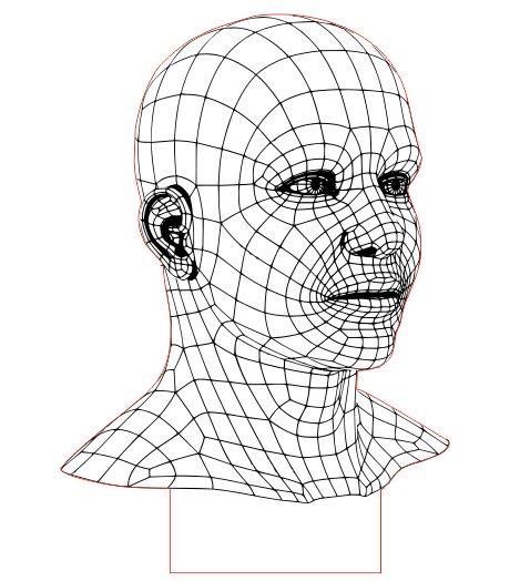 478x524 Man 3d Led Illusion Free Dxf File Download File Size 137 Kb Led