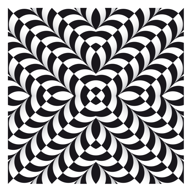 627x627 Op Art Chequerboard Tubes Acid Stuff Op Art And 3d