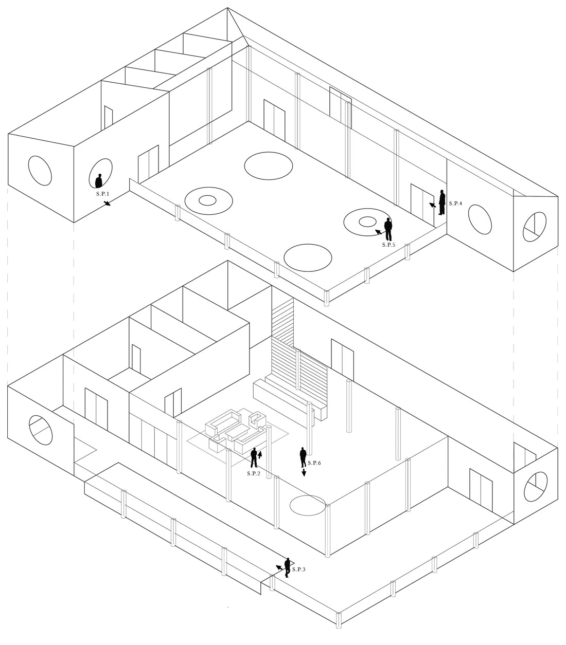 1100x1255 Penthouse Isometric Drawing