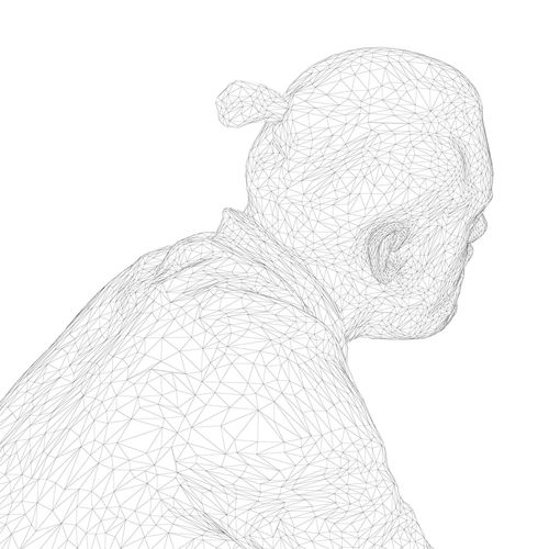 500x500 3d Model Man Sitting Cgtrader