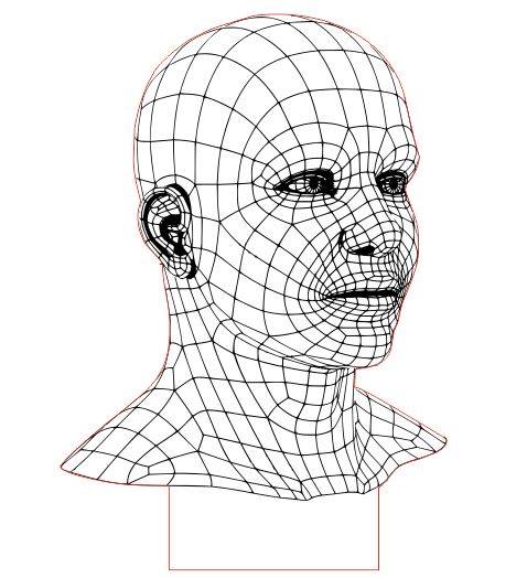478x524 Man 3d Led Illusion Free Dxf File