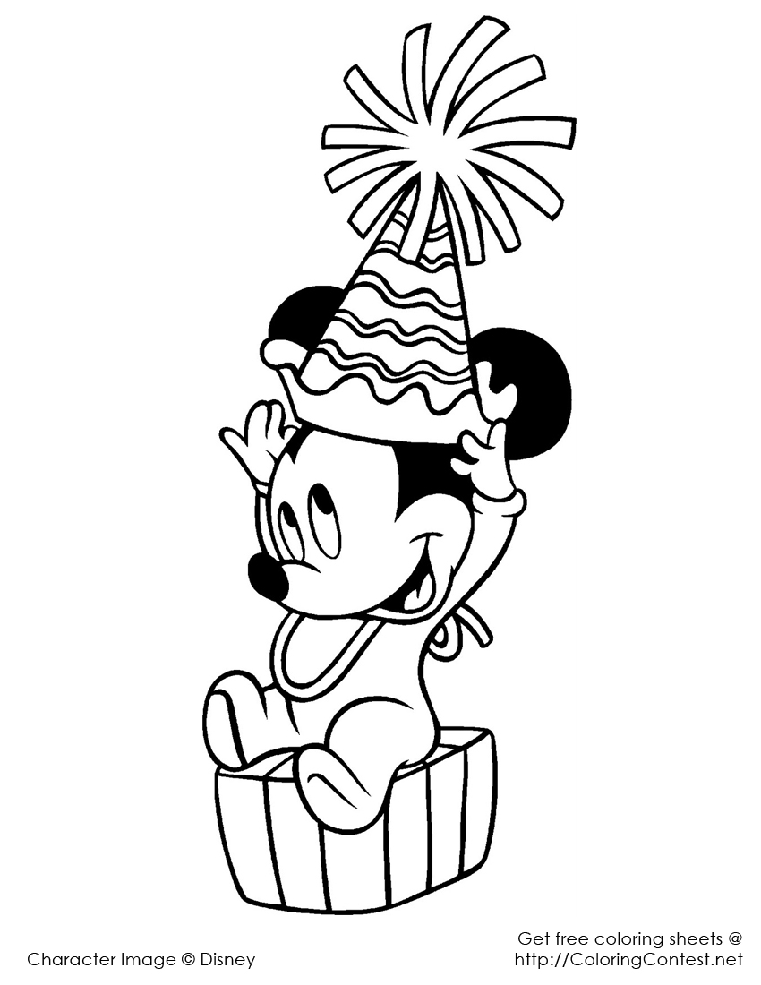 850x1100 Baby Mickey Mouse Drawing